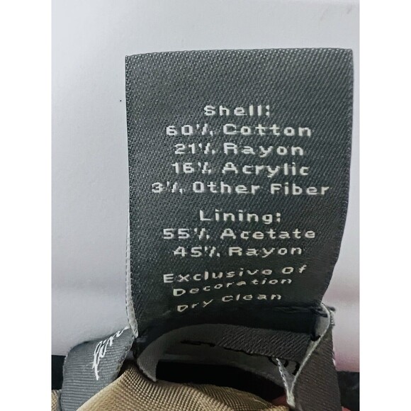 Ann Taylor Pencil Skirt Women's Sz 0 Fine Italian Fabric Oatmeal Beige Neutral - Picture 7 of 7